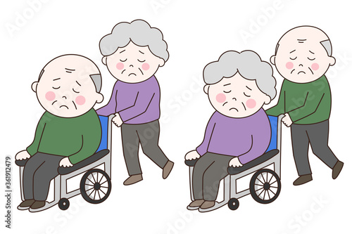 老々介護に疲れた高齢夫婦