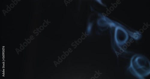 Wallpaper Mural Atmospheric smoke 4K Fog effect. Smoke in slow motion on black background. White smoke slowly floating through space against black background Torontodigital.ca