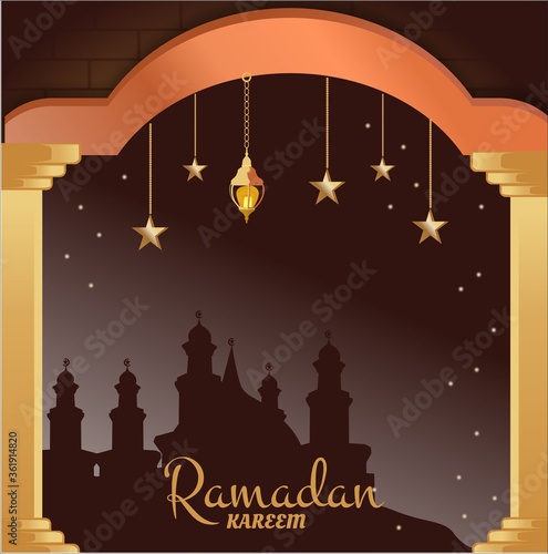 Flat design ramadan event