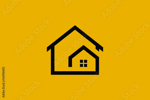 Logo design of G in vector for construction, home, real estate, building, property. Minimal awesome trendy professional logo design template on black background.