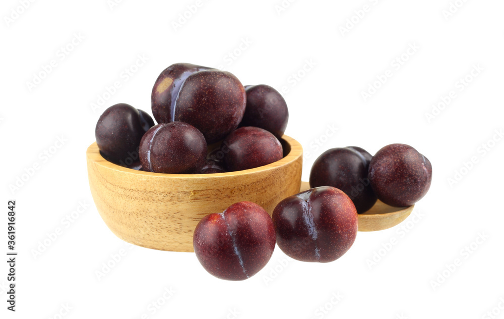 Healthy fruit - plum isolated on white Healthy fruit - plum isolated on white