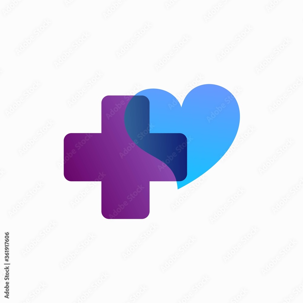 health symbol with love, transparent color concept health symbol with love, transparent color concept