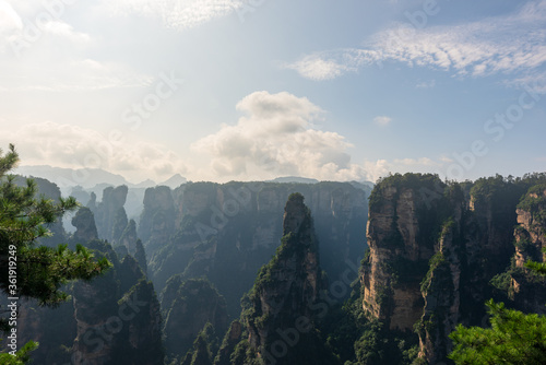 Asian tourist attraction, traveling in China Zhangjiajie National Forest Park. © zhuxiaophotography