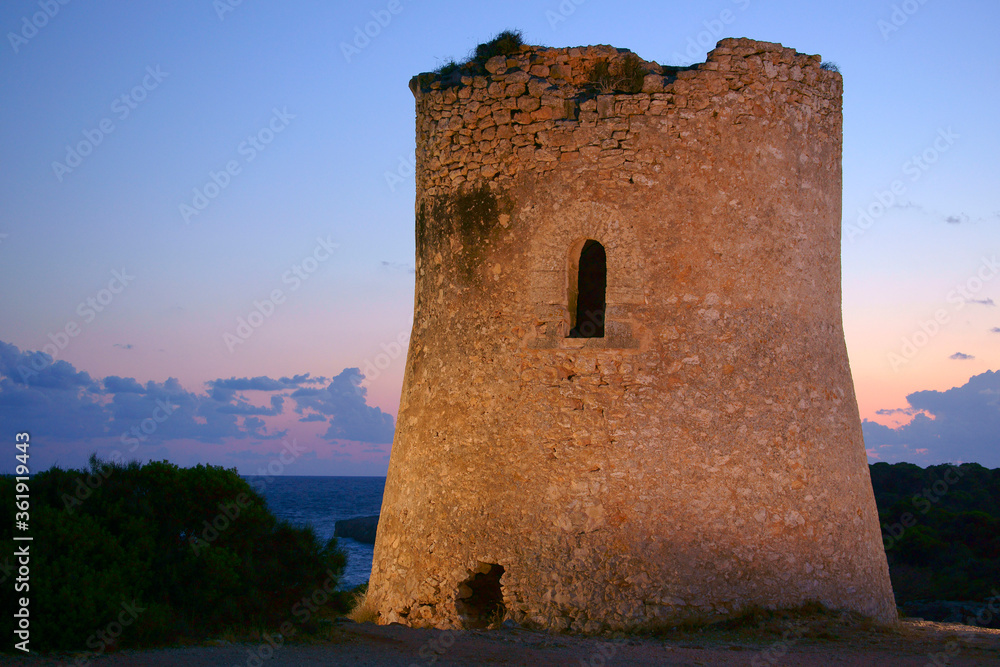 Torre de Cala Pi (s.XVI-XVII).Llucmajor.Mallorca.Baleares.España.