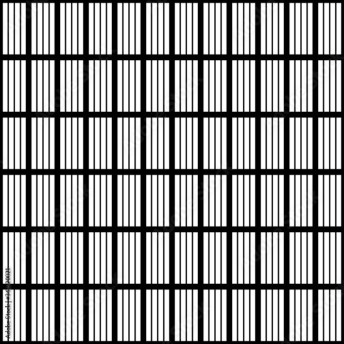 Wallpaper Mural Vector seamless pattern abstract background. Modern graphic design. White bars isolated on black background wallpaper backdrop. Digital paper, textile print, web design. Torontodigital.ca