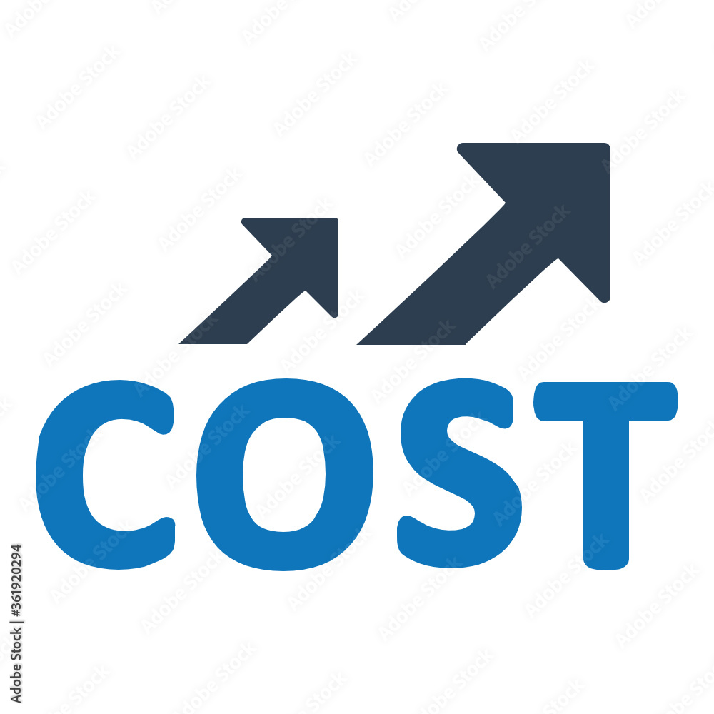 Raising cost icon Raising cost icon