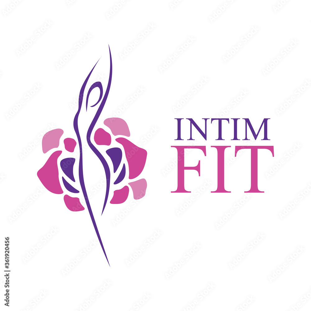 Vector logo for intimate fitness and sports Vector logo for intimate fitness and sports