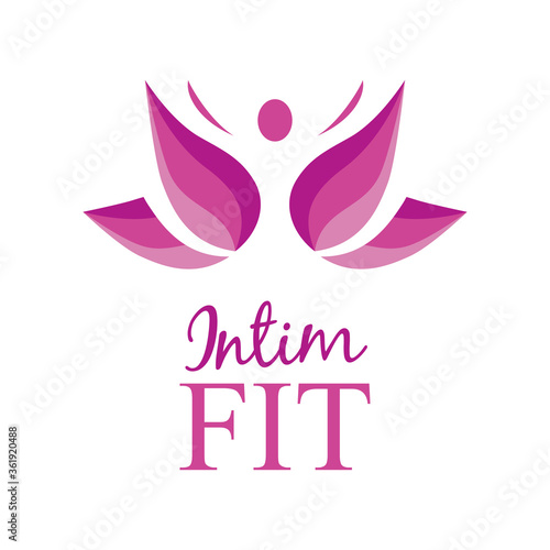Vector logo for intimate fitness and sports
