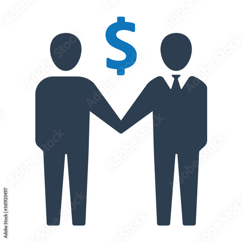 Business deal icon