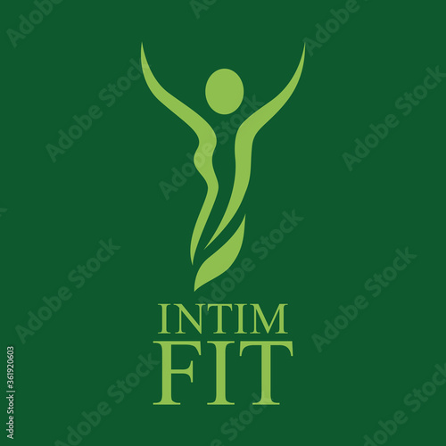 Vector logo for intimate fitness and sports