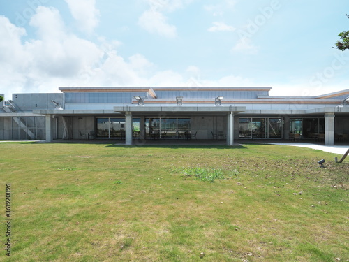 Okinawa,Japan-June 23, 2020: Miyako Shimojishima Airport Terminal for Domestic flight 