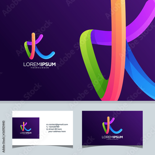 k tech letter internet initial