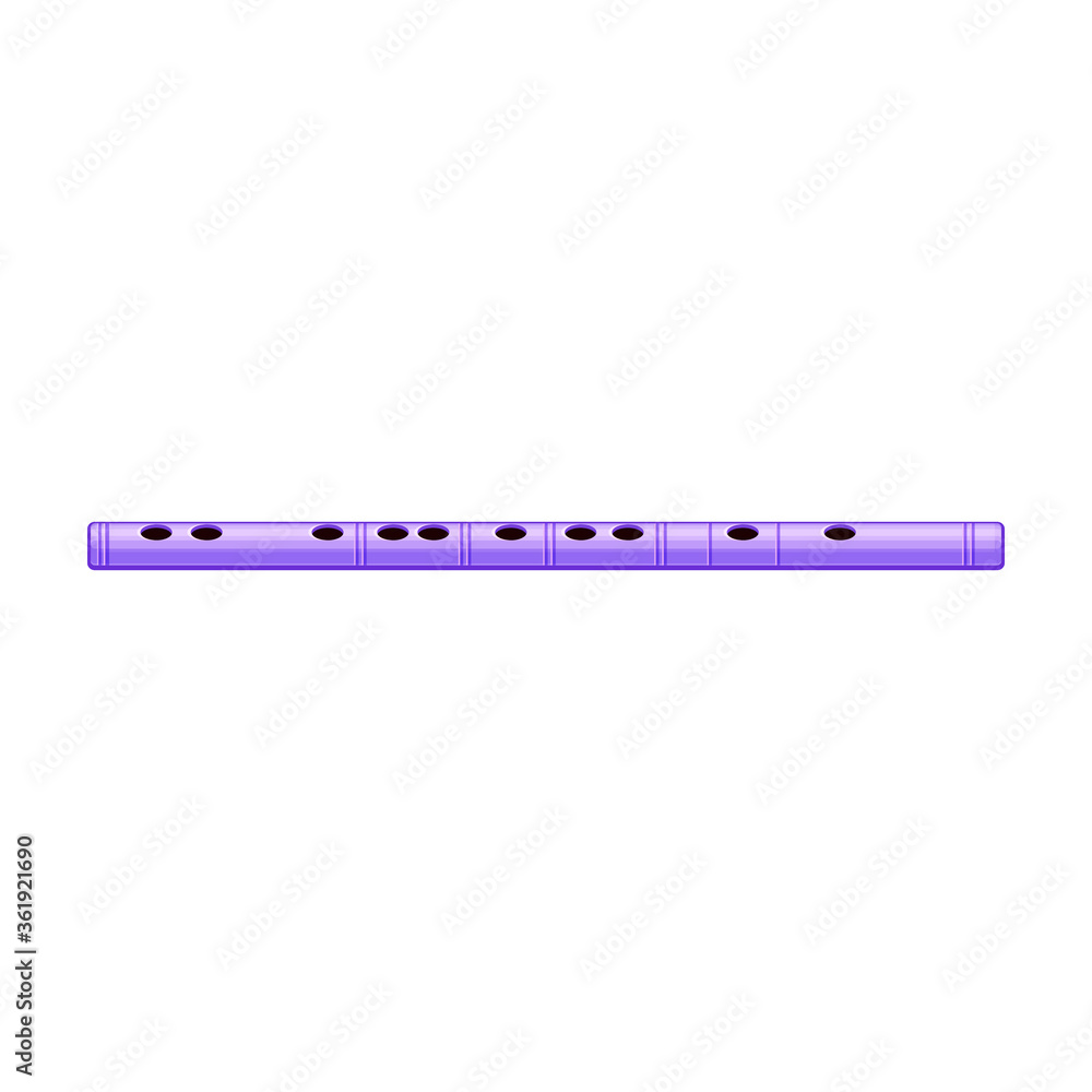 Flute vector icon.Cartoon vector icon isolated on white background flute. Flute vector icon.Cartoon vector icon isolated on white background flute.