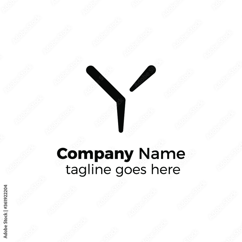 letter y logo design vector illustration