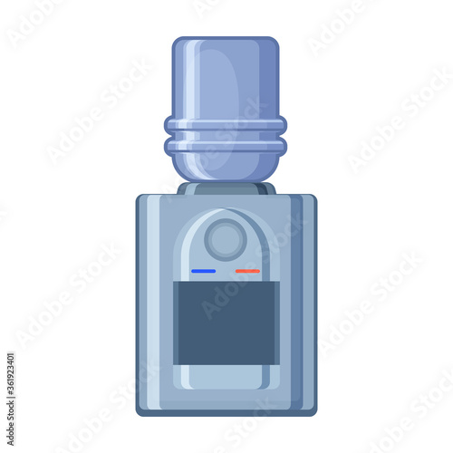 Water cooler vector icon.Cartoon vector icon isolated on white background water cooler.
