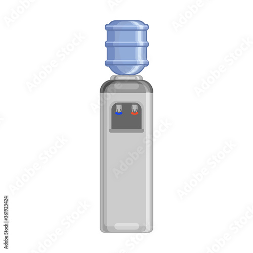 Water cooler vector icon.Cartoon vector icon isolated on white background water cooler.
