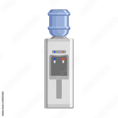 Water cooler vector icon.Cartoon vector icon isolated on white background water cooler.