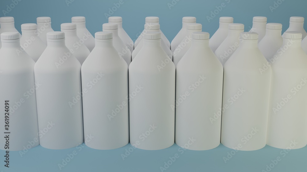 blank clean plastic bottle display mockup 3d template blank clean plastic bottle display mockup 3d template