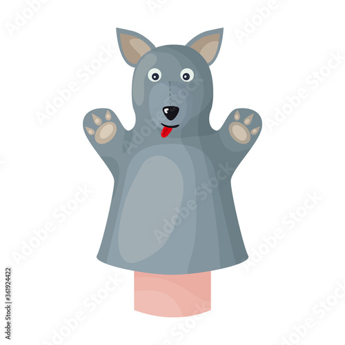 Theater puppets vector icon.Cartoon vector icon isolated on white background theater puppets.
