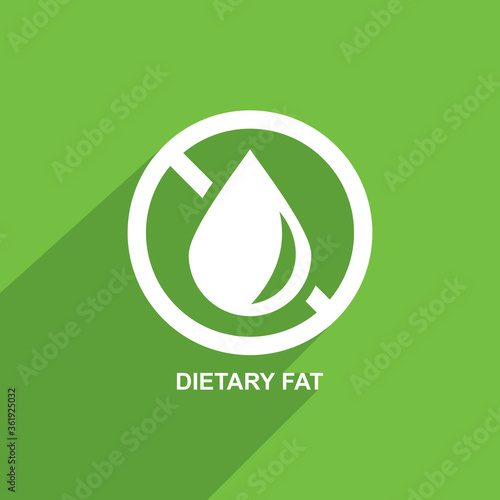 dietary fat icon, health icon vector