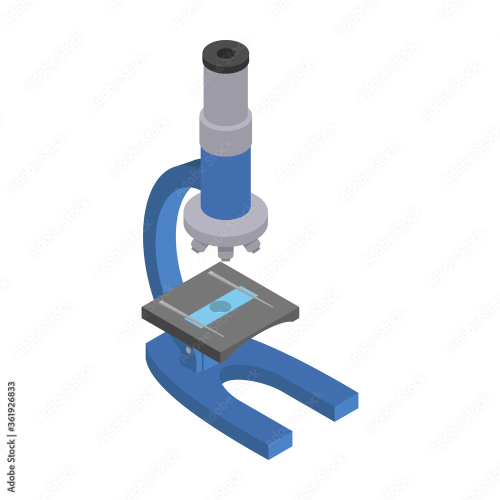 Microscope vector icon.Isometric vector icon isolated on white background microscope. Microscope vector icon.Isometric vector icon isolated on white background microscope.