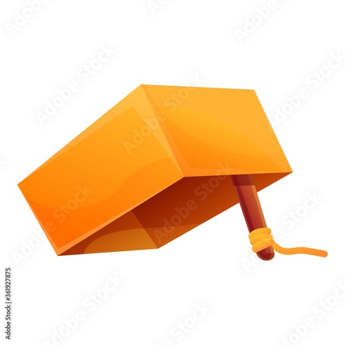 Trap carton box icon. Cartoon of trap carton box vector icon for web design isolated on white background