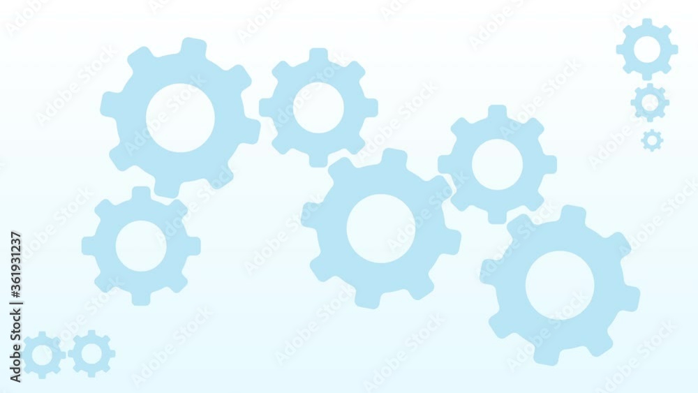 Engine blue gears wheels rotating animation. Working process concept. Symbol of teamwork. perfect for business related purposes Engine blue gears wheels rotating animation. Working process concept. Symbol of teamwork. perfect for business related purposes