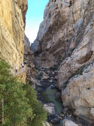 rocks in the spanish canyon, caminito del rey