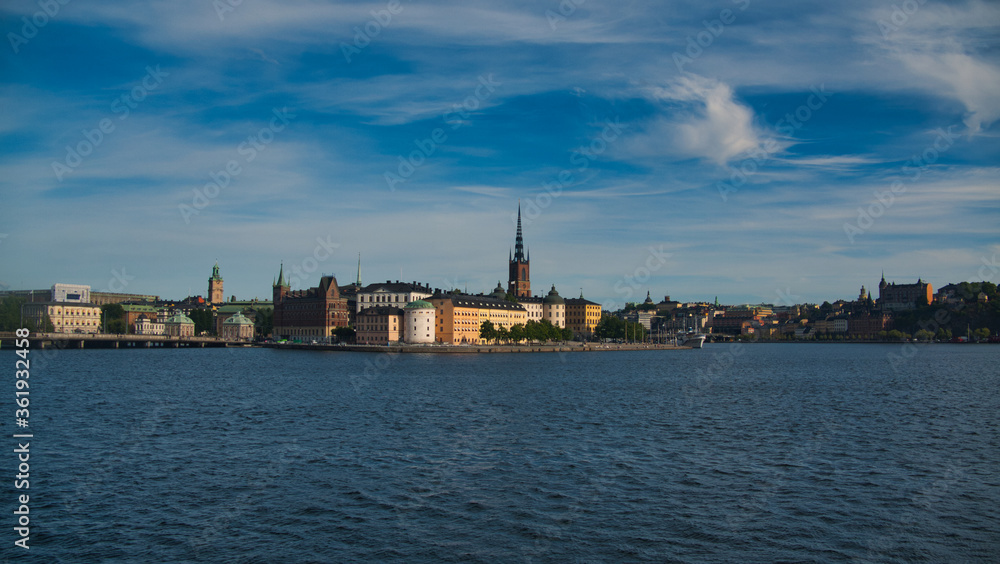 View of Old Town, Stockholm over the Water