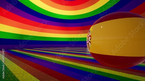 Gay Pride Party Spain July 2020 video animation