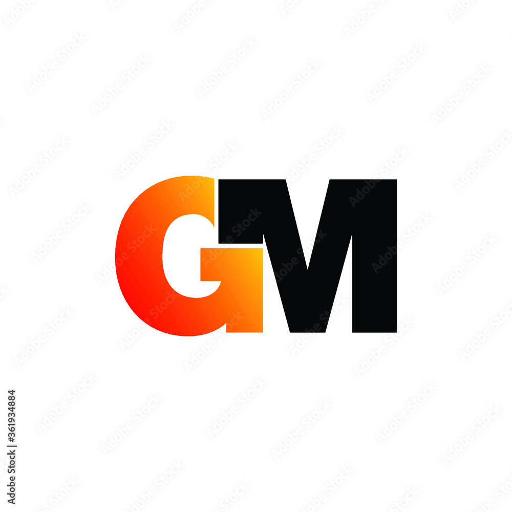 Letter GM logo icon design vector. monogram logo vector illustration