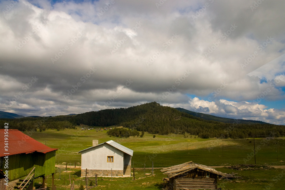 mountain village in the mountains