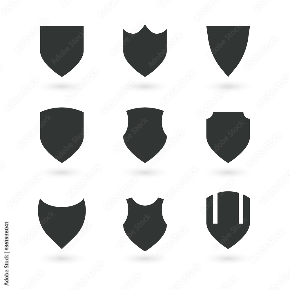 Shield icons collection. Protect shield vector Shield icons collection. Protect shield vector