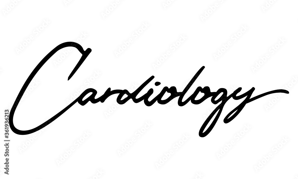 Cardiology Handwritten Font Calligraphy Black Color Text
on White Background Cardiology Handwritten Font Calligraphy Black Color Text
on White Background