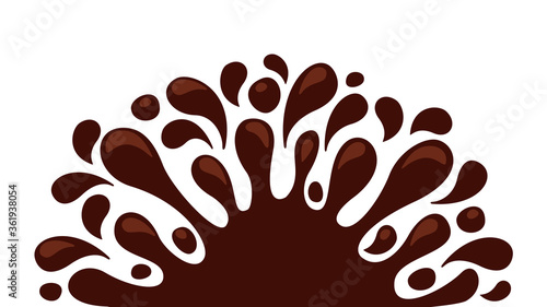 chocolate brown splash blob, drop brown liquid splash, icon splashing chocolate blob droplet, illustrations cocoa brown liquid splash shape, symbol water chocolate drop splatter flow for background ad