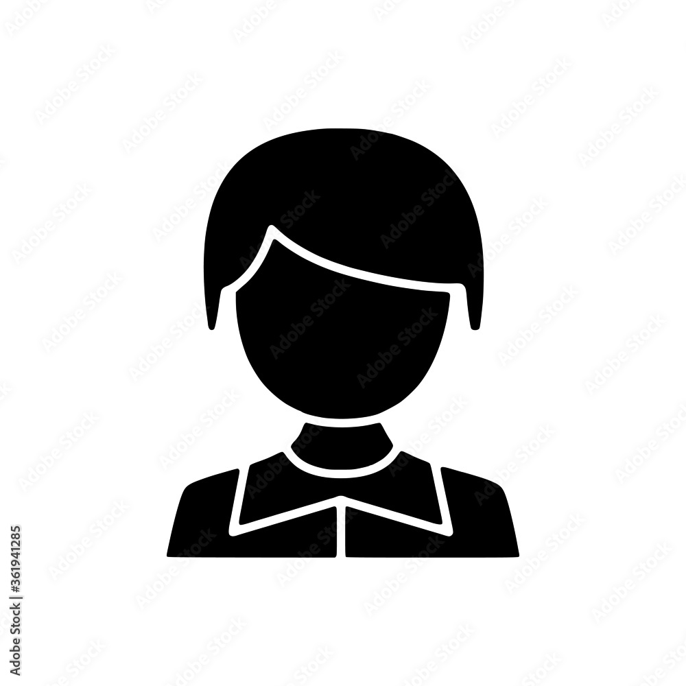 vector illustration icon of Human Avatar glyph vector illustration icon of Human Avatar glyph