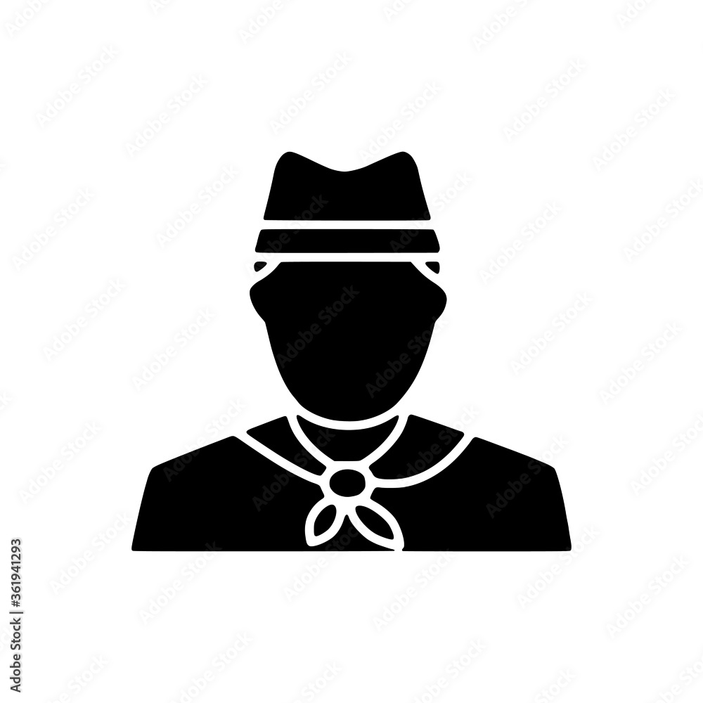 vector illustration icon of Human Avatar glyph vector illustration icon of Human Avatar glyph