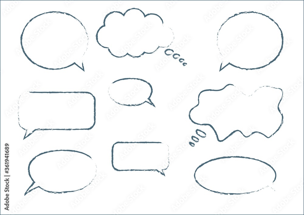 cloud of thoughts, forms for filling out dialogs cloud of thoughts, forms for filling out dialogs