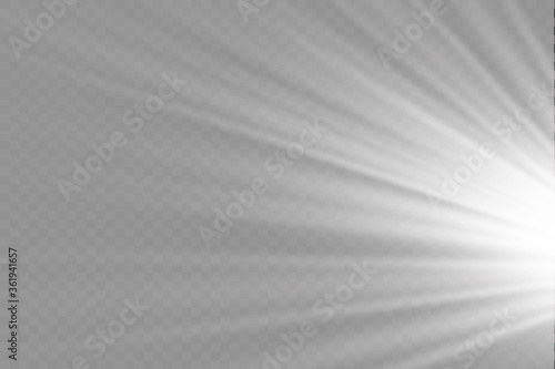 Laser beams, horizontal light rays.Beautiful light flares. Glowing streaks on dark background. Luminous abstract sparkling lined background.