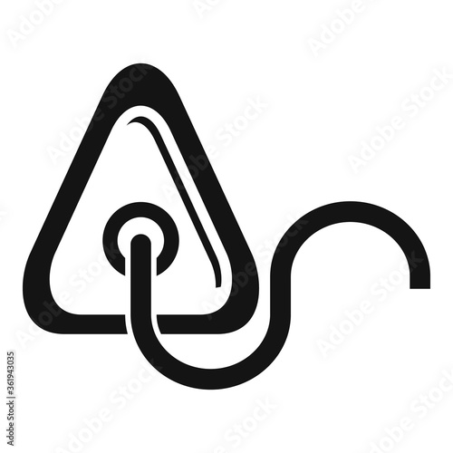 Clinic anesthesia mask icon. Simple illustration of clinic anesthesia mask vector icon for web design isolated on white background