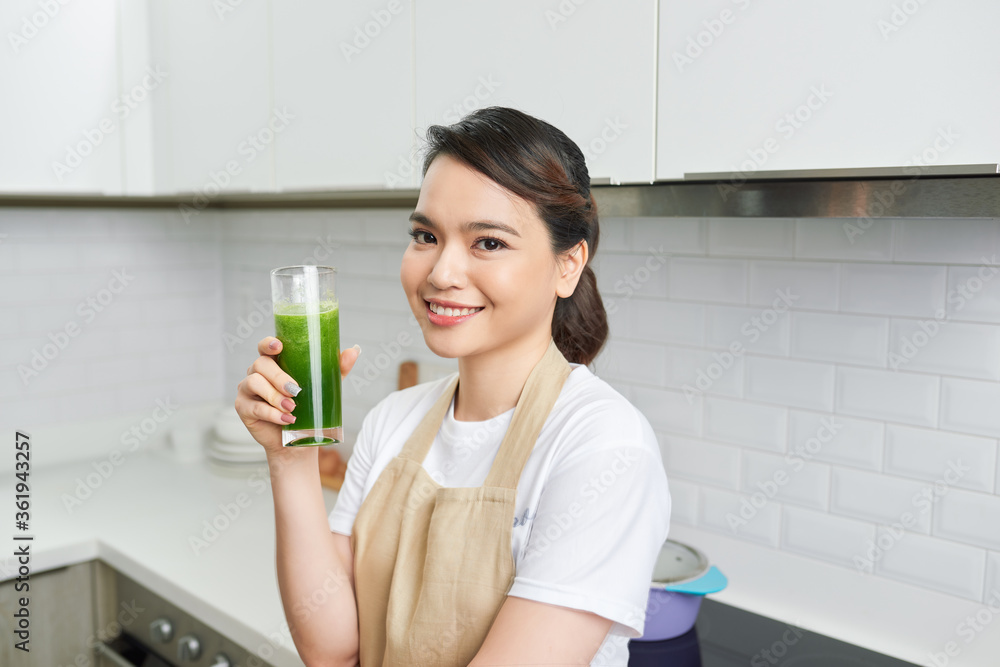 Healthy Drink. Smiling Black Girl Holding Glass, Drinking Delicious Detox Smoothie, Copyspace Healthy Drink. Smiling Black Girl Holding Glass, Drinking Delicious Detox Smoothie, Copyspace