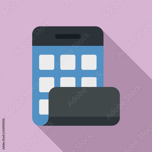 Flexible screen icon. Flat illustration of flexible screen vector icon for web design