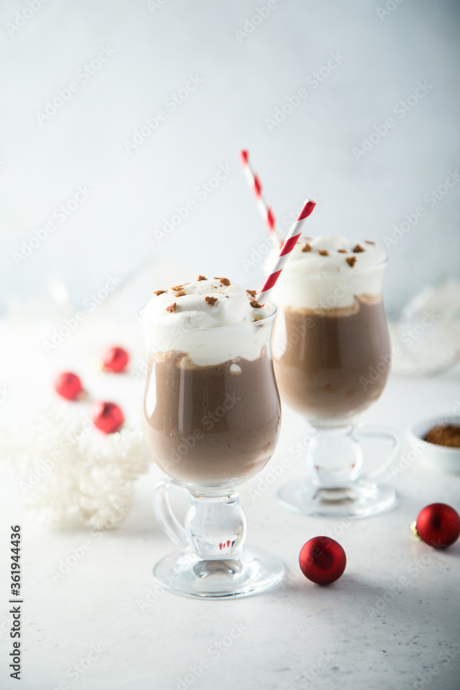 Homemade gingerbread latte or hot chocolate Homemade gingerbread latte or hot chocolate