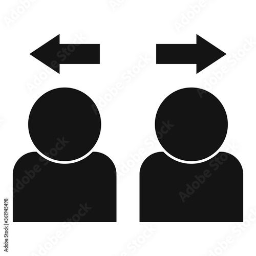 Divorce intervention icon. Simple illustration of divorce intervention vector icon for web design isolated on white background