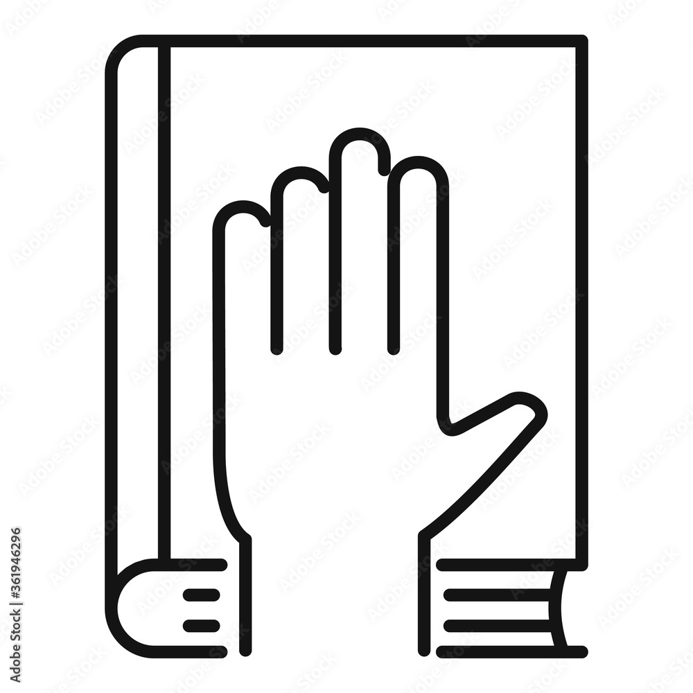 Divorce oath icon. Outline divorce oath vector icon for web design isolated on white background Divorce oath icon. Outline divorce oath vector icon for web design isolated on white background