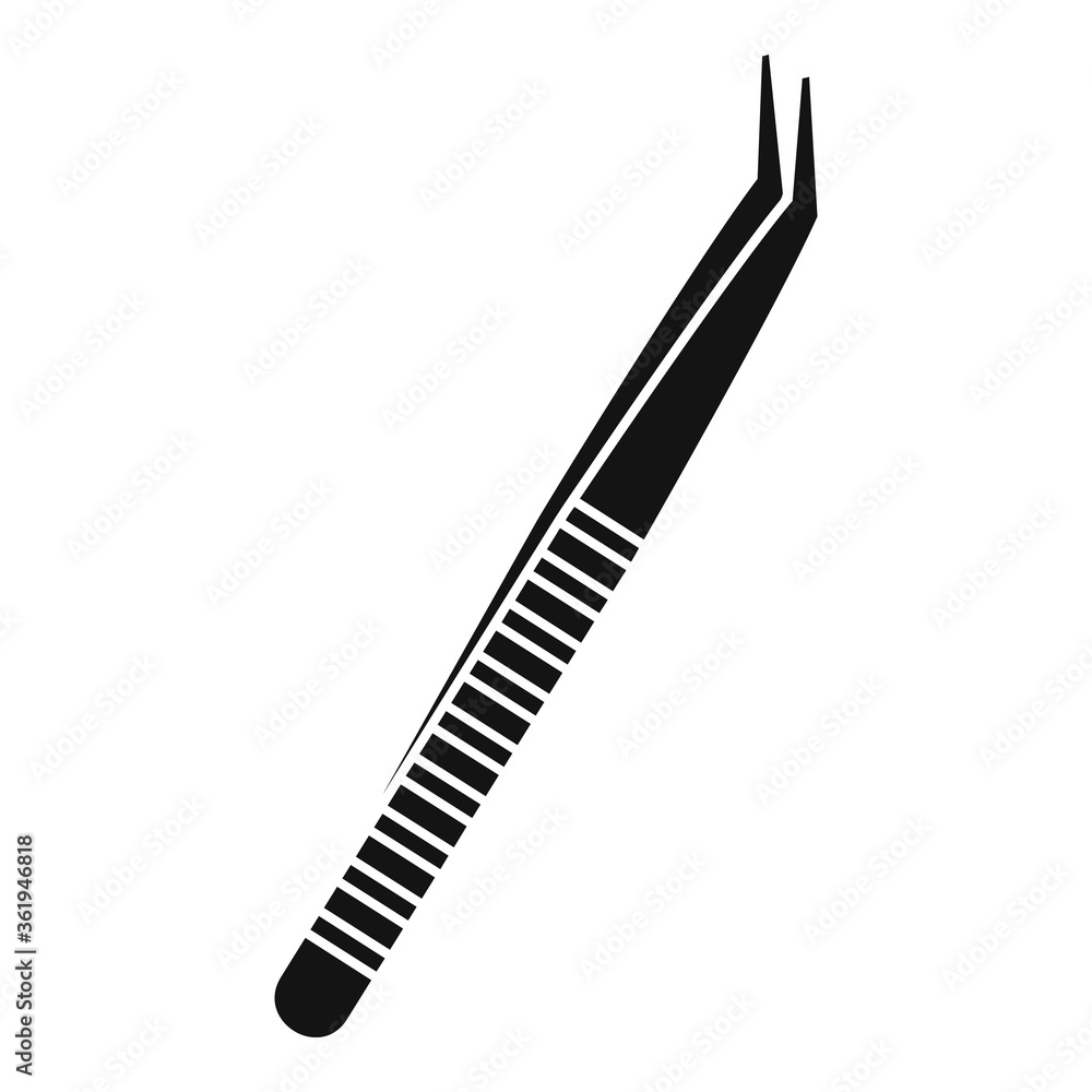 Forceps tongs icon. Simple illustration of forceps tongs vector icon for web design isolated on white background Forceps tongs icon. Simple illustration of forceps tongs vector icon for web design isolated on white background