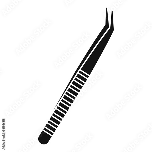 Forceps tongs icon. Simple illustration of forceps tongs vector icon for web design isolated on white background