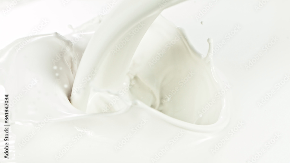 Splash of milk, macro shot Splash of milk, macro shot