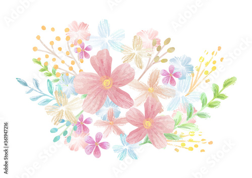 watercolor flower vector