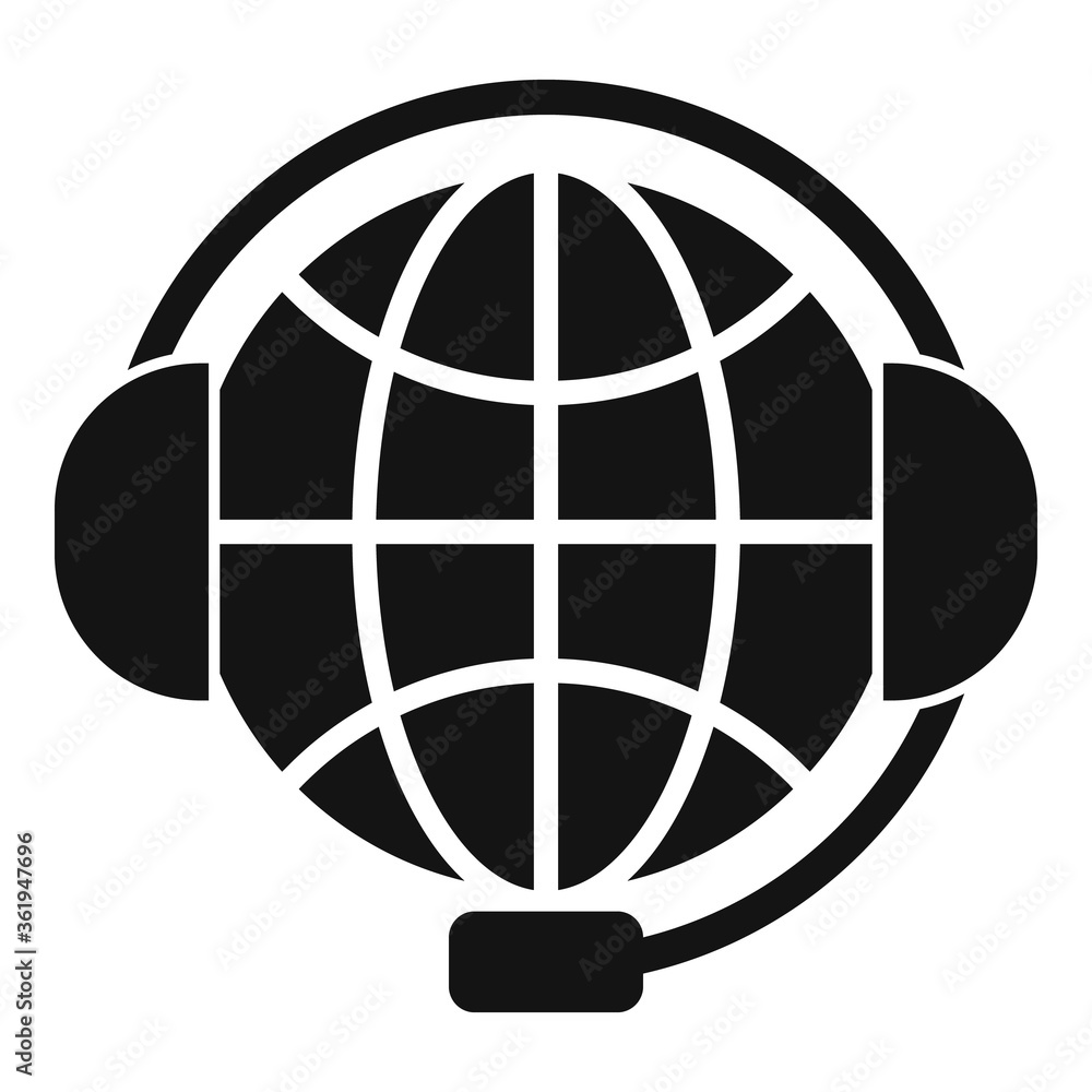 Global device support icon. Simple illustration of global device support vector icon for web design isolated on white background Global device support icon. Simple illustration of global device support vector icon for web design isolated on white background